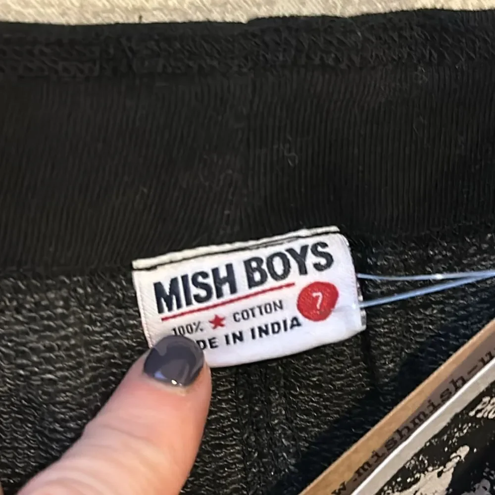 Mish Boys Black Cargo Sweat Shorts
